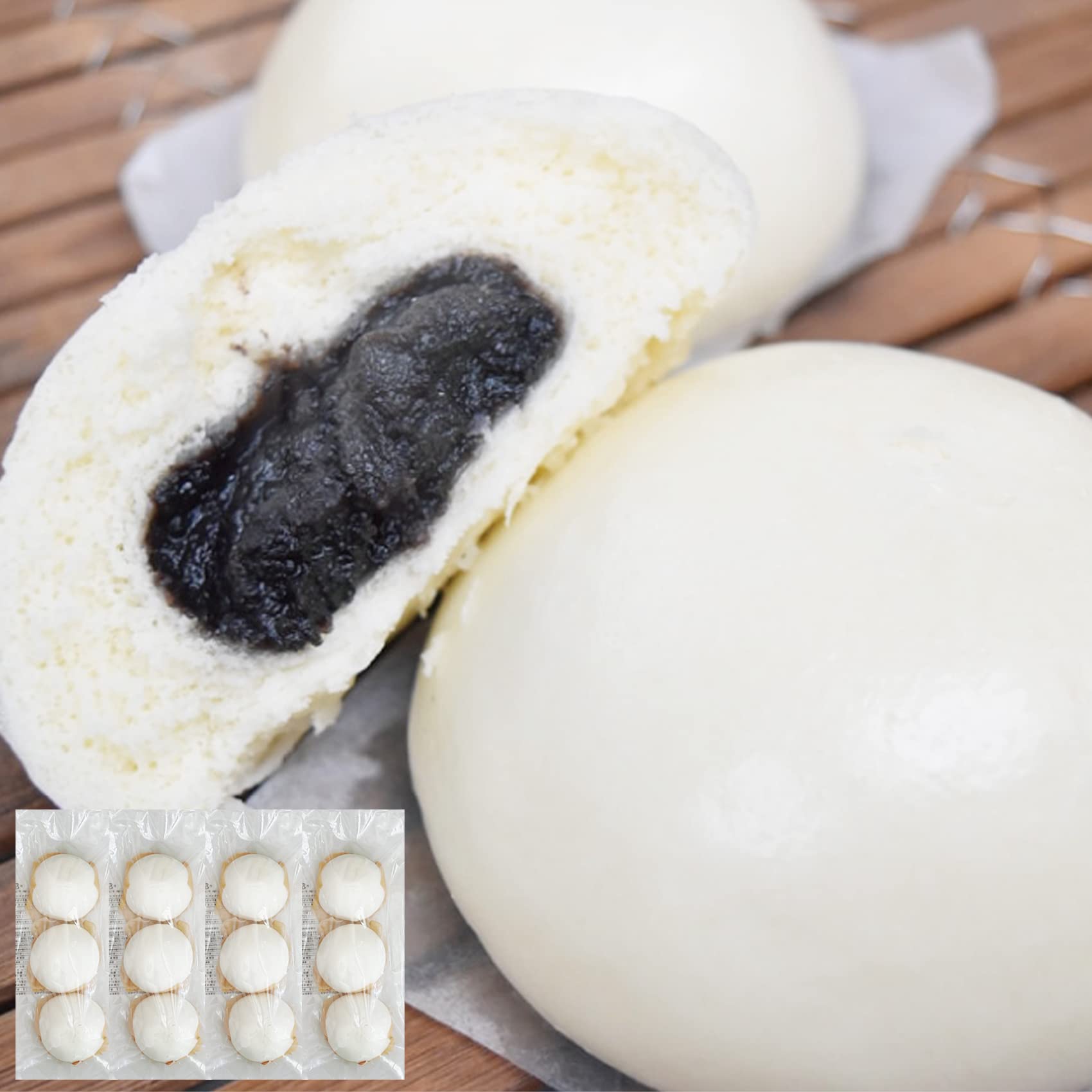 Amazon.co.jp: 江戸清 業務用 ごまあんまん 12個入 (3ケ入り×4パック